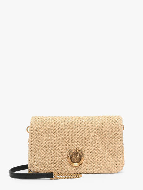 Sac Bandoulière Love Bag Soft Raphia Pinko Beige love bag soft 6023A391