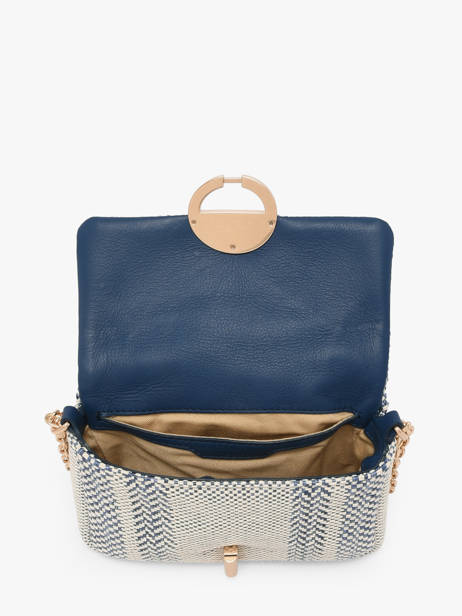 Sac Bandoulière Moon En Cuir Tressé Vanessa bruno Bleu moon 7V40326 vue secondaire 4