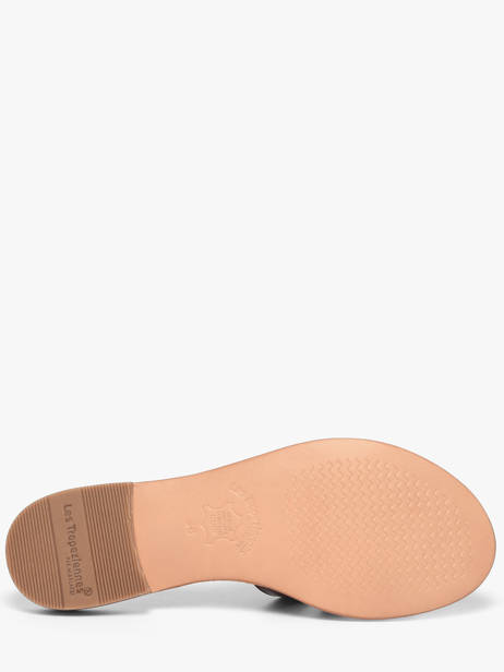 Slippers Damia In Leather Les tropeziennes Brown accessoires DAMIA other view 4
