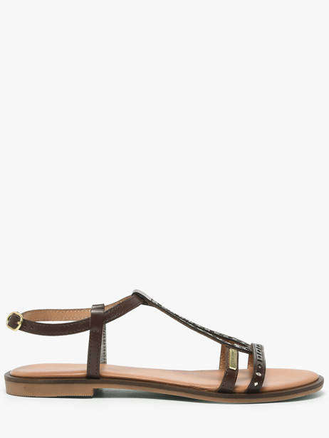 Flip Flops In Leather Les tropeziennes Brown accessoires HELECTRA