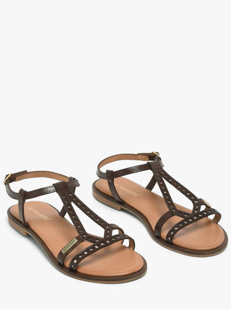 Flip Flops In Leather Les tropeziennes Brown accessoires HELECTRA other view 1