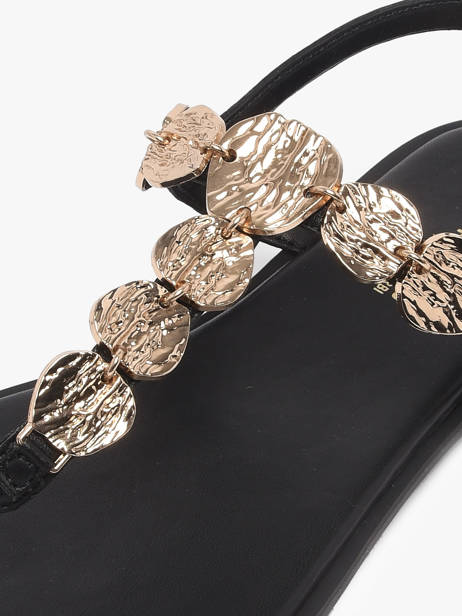 Flip Flops In Leather Les tropeziennes Black accessoires ORTEGA other view 2