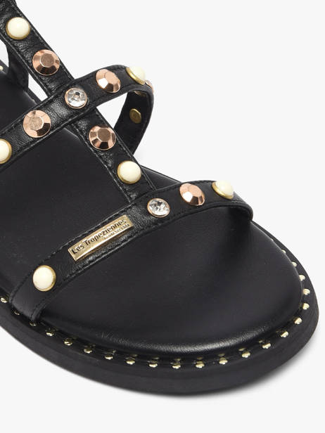 Sandals In Leather Les tropeziennes Black accessoires CORLYLOW other view 2
