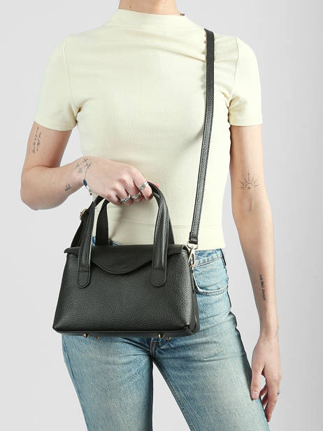 Sac à Main Caviar Cuir Milano Noir caviar CA26021 vue secondaire 1