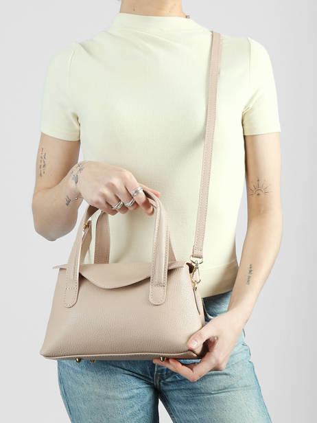 Sac à Main Caviar Cuir Milano Beige caviar CA26021 vue secondaire 1