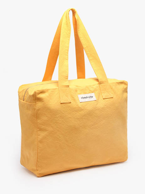 Shoulder Bag Célestins Recycled Coton Rivedroite Yellow timeless CELESTIM other view 2