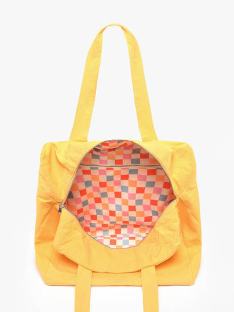 Shoulder Bag Célestins Recycled Coton Rivedroite Yellow timeless CELESTIM other view 3