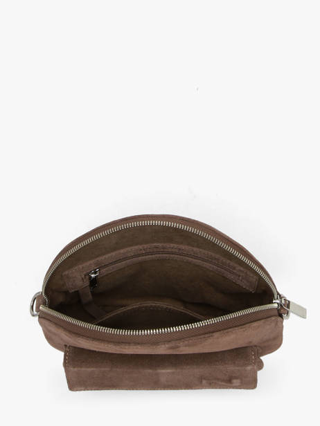 Suede Leather Dorine Crossbody Bag Nathan baume Brown nathan 32PS other view 4