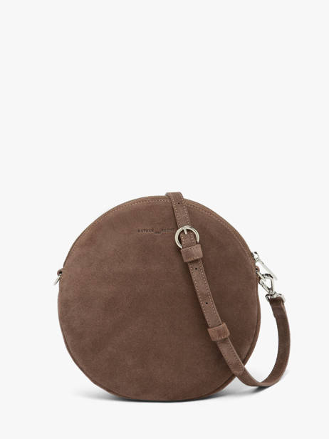 Suede Leather Dorine Crossbody Bag Nathan baume Brown nathan 32PS other view 5