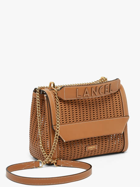Medium Leather Ninon Ajouré Crossbody Bag Lancel Brown ninon A14009 other view 2