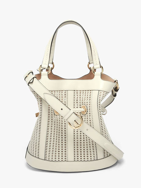 Sac Seau M Premier Flirt Cuir Ajouré Lancel Blanc premier flirt A14010 vue secondaire 5