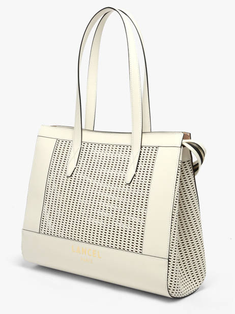 Leather Shoulder Bag Jour Ajouré Lancel White jour A14011 other view 2