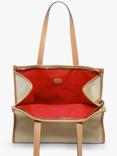 Shoulder Bag Jour Canvas And Leather Lancel Beige jour A14028 other view 4