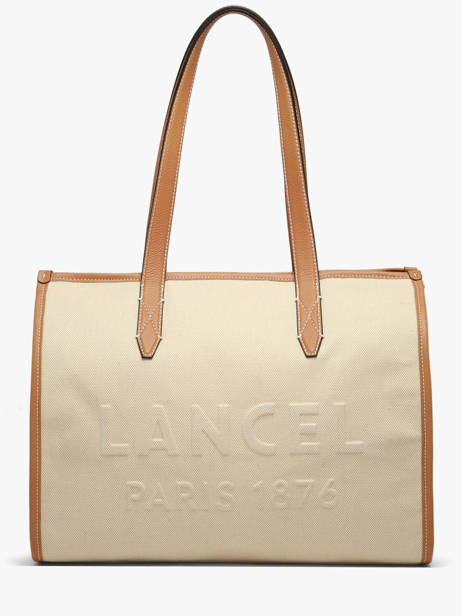 Shoulder Bag Jour Canvas And Leather Lancel Beige jour A14028