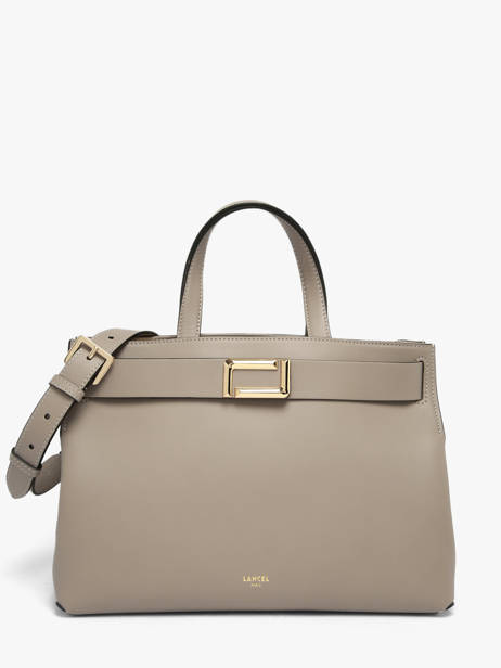 Medium Leather Angèle Carryall Lancel Gray angele A14017