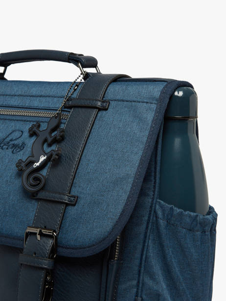 2-compartment Satchel Vintage Color Cameleon Blue vintage color CA146Q other view 4