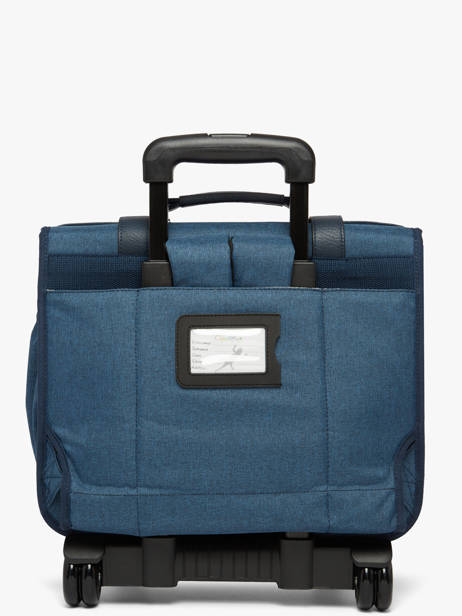 Wheeled Schoolbag 2 Compartments Vintage Color Cameleon Blue vintage color CR38 other view 4