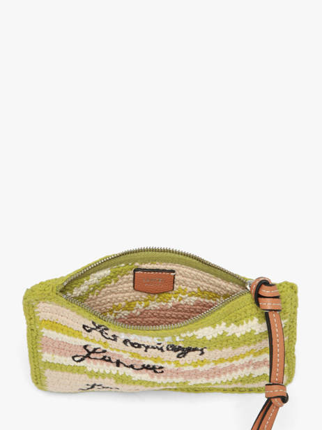 Pouch Lancel Plage Crocheted Lancel Green summer capsule A14002 other view 2