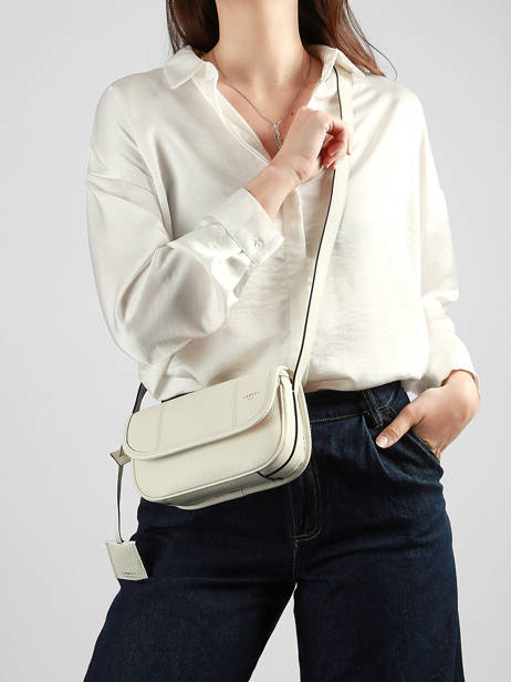 Small Leather Victoire Crossbody Bag Lancel White victoire A13991 other view 1