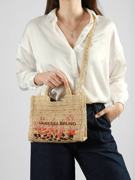 Satchel Cabas Raphia Raphia Vanessa bruno Beige cabas raphia 24V40884 other view 1