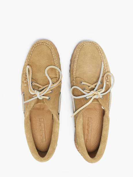 Boat Shoes In Leather Timberland Beige accessoires 2GNVEW11 other view 3