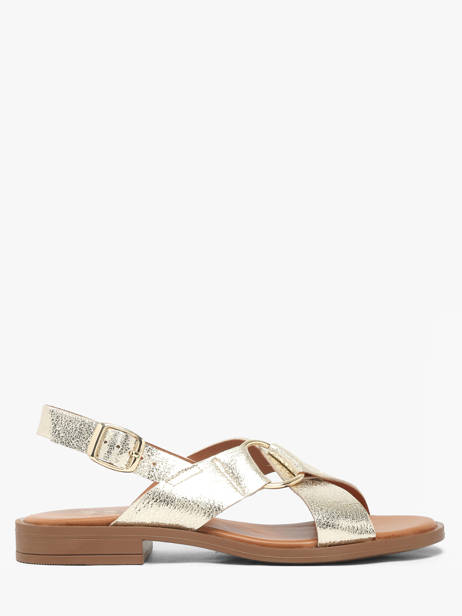 Sandals In Leather We do Silver accessoires 45126A61