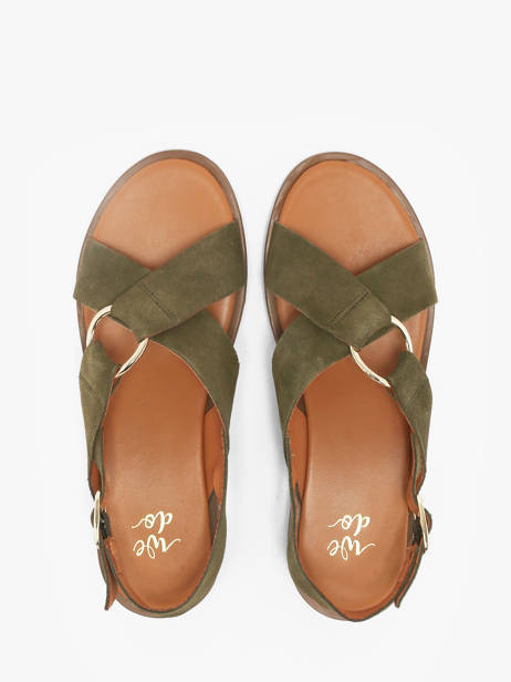 Sandals In Leather We do Green accessoires 45126A52 other view 3