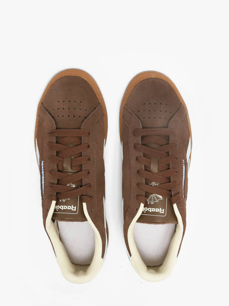 Sneakers In Leather Reebok Brown accessoires 244642 other view 3