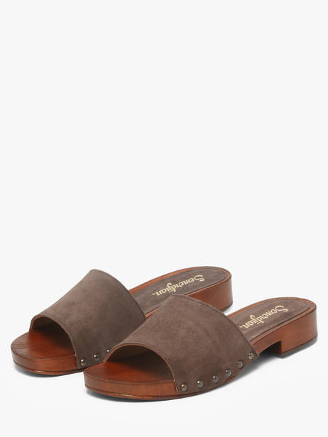 Slippers In Leather Semerdjian Brown accessoires IOLE other view 1