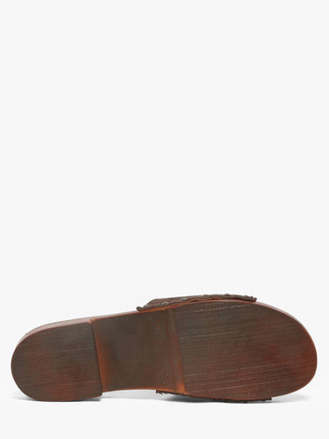 Slippers In Leather Semerdjian Brown accessoires IOLE other view 4