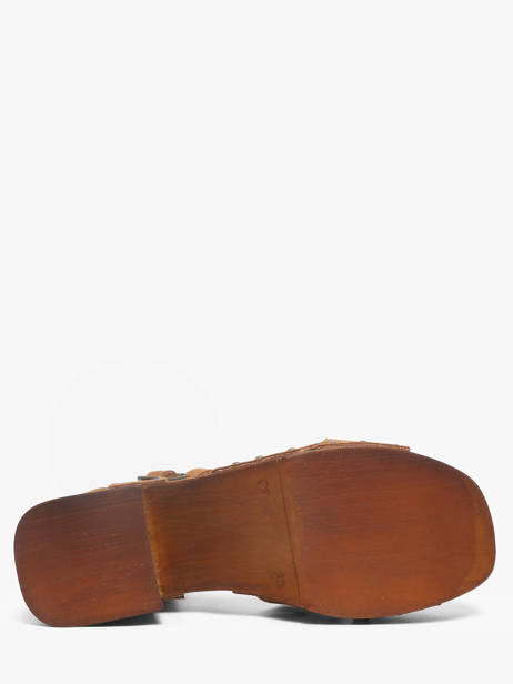 Sandales à Talon En Cuir Semerdjian Marron women MICOL vue secondaire 4