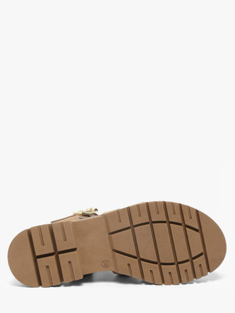 Sandals In Leather Semerdjian Beige accessoires DELIA other view 4