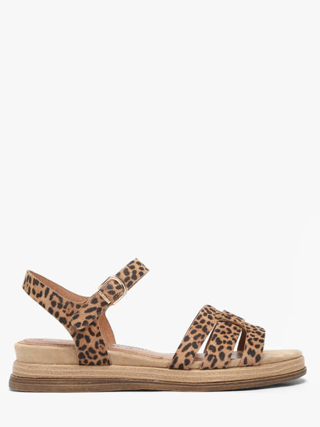 Sandales En Cuir Tamaris Beige accessoires 46