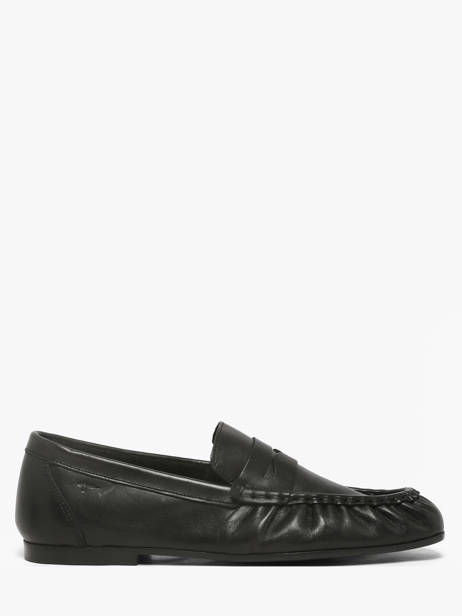 Moccasins In Leather Tamaris Black accessoires 46