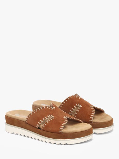 Slippers In Leather Remonte Brown accessoires 22 other view 1