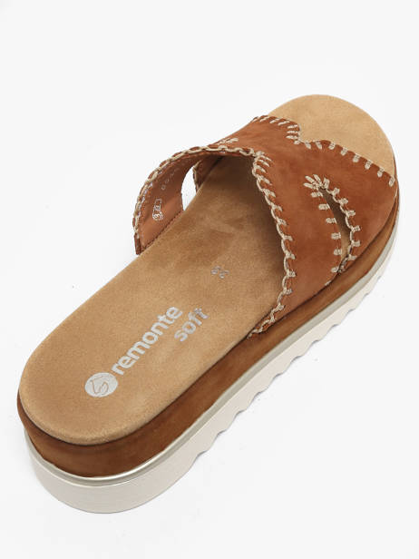Slippers In Leather Remonte Brown accessoires 22 other view 2