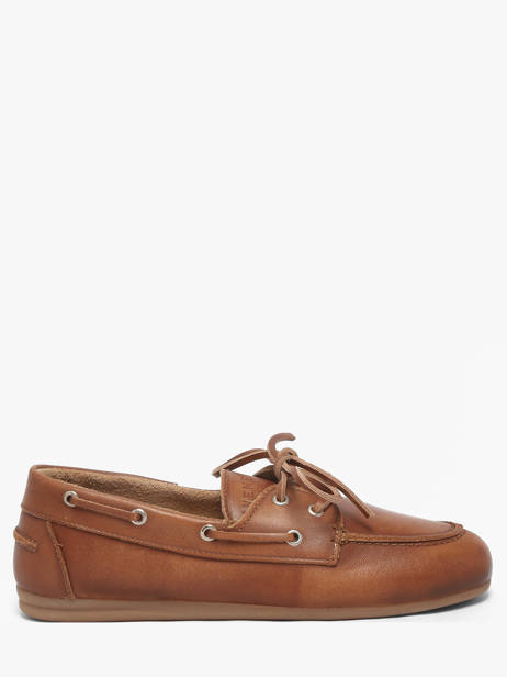 Boat Shoes In Leather Pavement Brown accessoires 24128067