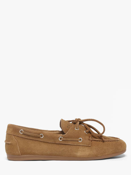 Boat Shoes In Leather Pavement Beige accessoires 24128174