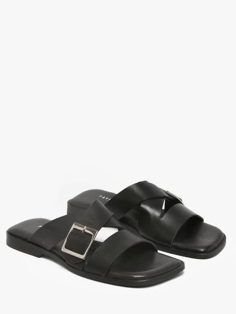 Slippers In Leather Pavement Black accessoires 25276 other view 1