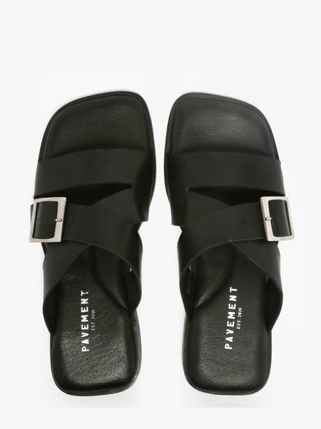 Slippers In Leather Pavement Black accessoires 25276 other view 3