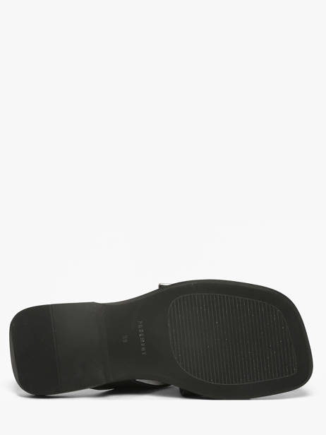 Slippers In Leather Pavement Black accessoires 25276 other view 4