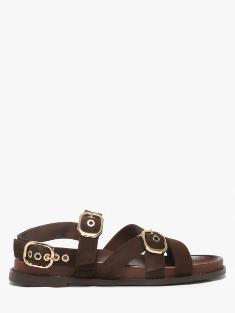 Sandals In Leather Inuovo Brown accessoires 51006SMN