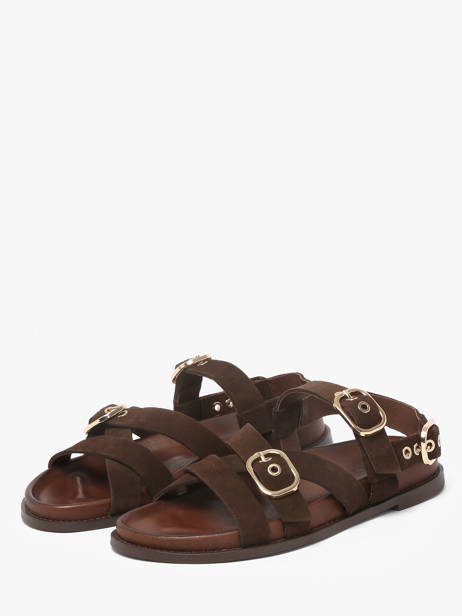 Sandals In Leather Inuovo Brown accessoires 51006SMN other view 1