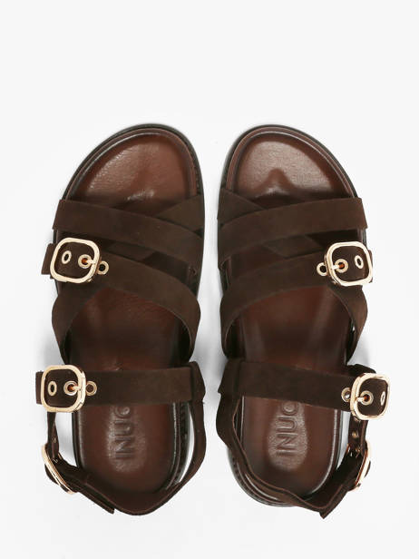 Sandals In Leather Inuovo Brown accessoires 51006SMN other view 3