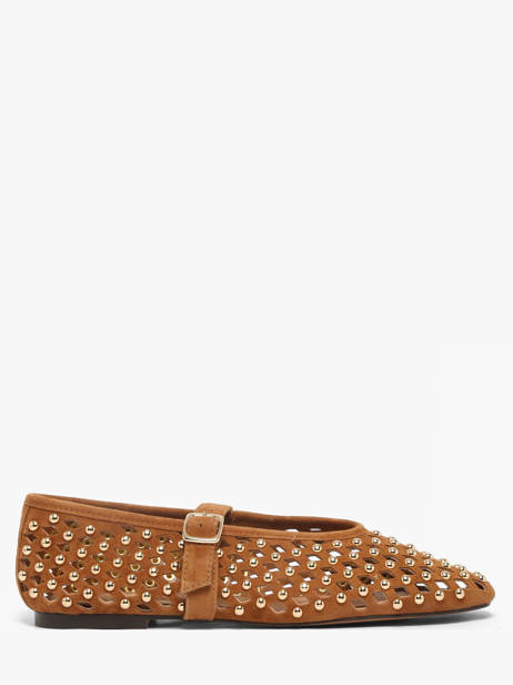 Ballerinas With Straps In Leather Inuovo Brown accessoires NK003KCC