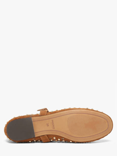 Ballerinas With Straps In Leather Inuovo Brown accessoires NK003KCC other view 4