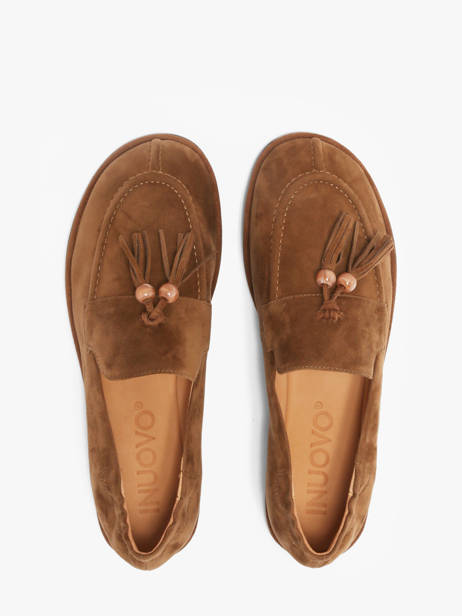 Moccasins In Leather Inuovo Brown accessoires CT003KCN other view 3