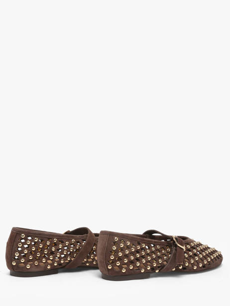 Ballerinas With Straps In Leather Inuovo Brown accessoires NK003KDR other view 2