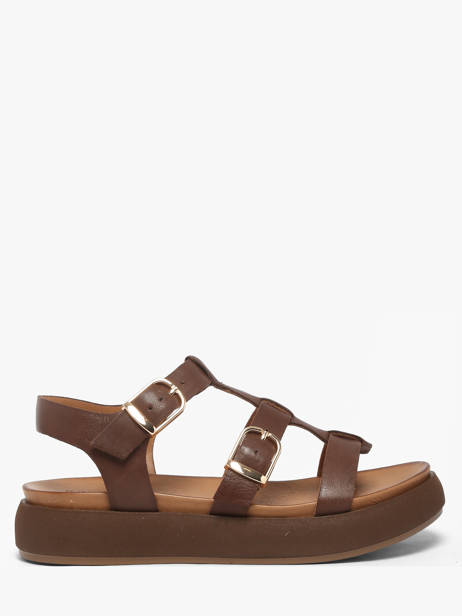 Sandals In Leather Inuovo Brown accessoires 96046PRN
