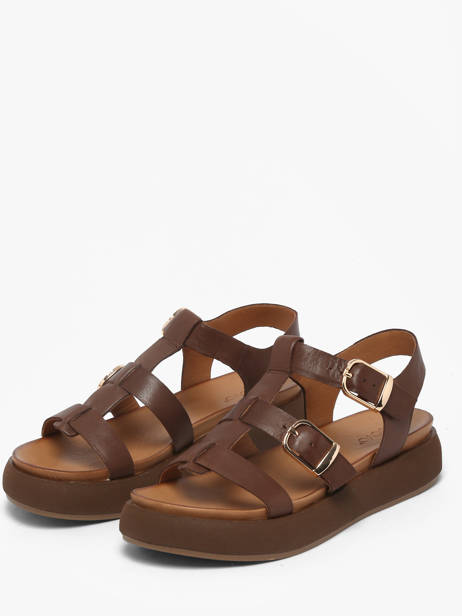Sandals In Leather Inuovo Brown accessoires 96046PRN other view 1